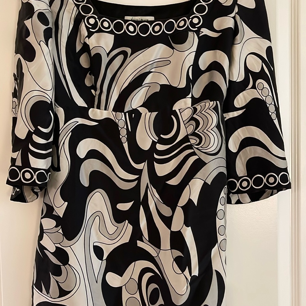 𝅺whbm 100% Silk Tunic Shift Dress